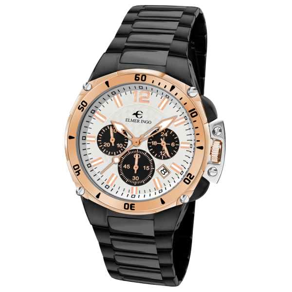 Elmer Ingo Sporty Chronograph White & Black B (Gents)