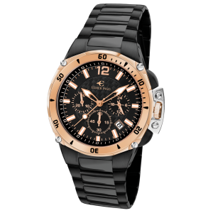 Elmer Ingo Sporty Chronograph Black & Gold (Gents)