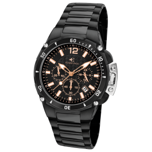 Elmer Ingo Sporty Chronograph Black & Orange (Gents)